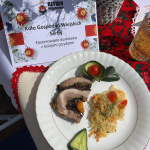 III miejsce -  potrawa "Faszerowana Karkówka z Leśnymi Grzybkami" przygotowana przez  Koło Gospodyń Wiejskich w Serbach  podczas I Etapu konkursu kulinarnego Bitwa Regionów w Górze