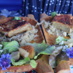 Zwycięska potrawa: „Zebrocka leśnym sosem polana z kapustą kiszoną” zaprezentowana  przez  zwycięskie Koło Gospodyń Wiejskich Porąbka podczas I etapu konkursu Bitwa Regionów w Gilowicach