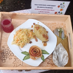 Zwycięska potrawa konkursowa Koła Gospodyń Wiejskich Strumienno - Kartacze z przepisu babci Marysi z okrasą i surówką