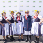 Przedstawiciele Koła Gospodyń Wiejskich Sikoreczk  - I etap Bitwy Regionów w Grzybowie
