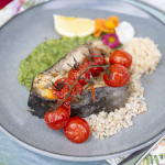 Potrawa konkursowa I miejsce I Etapu Bitwy Regionów: Król wód z kaszą perłową.